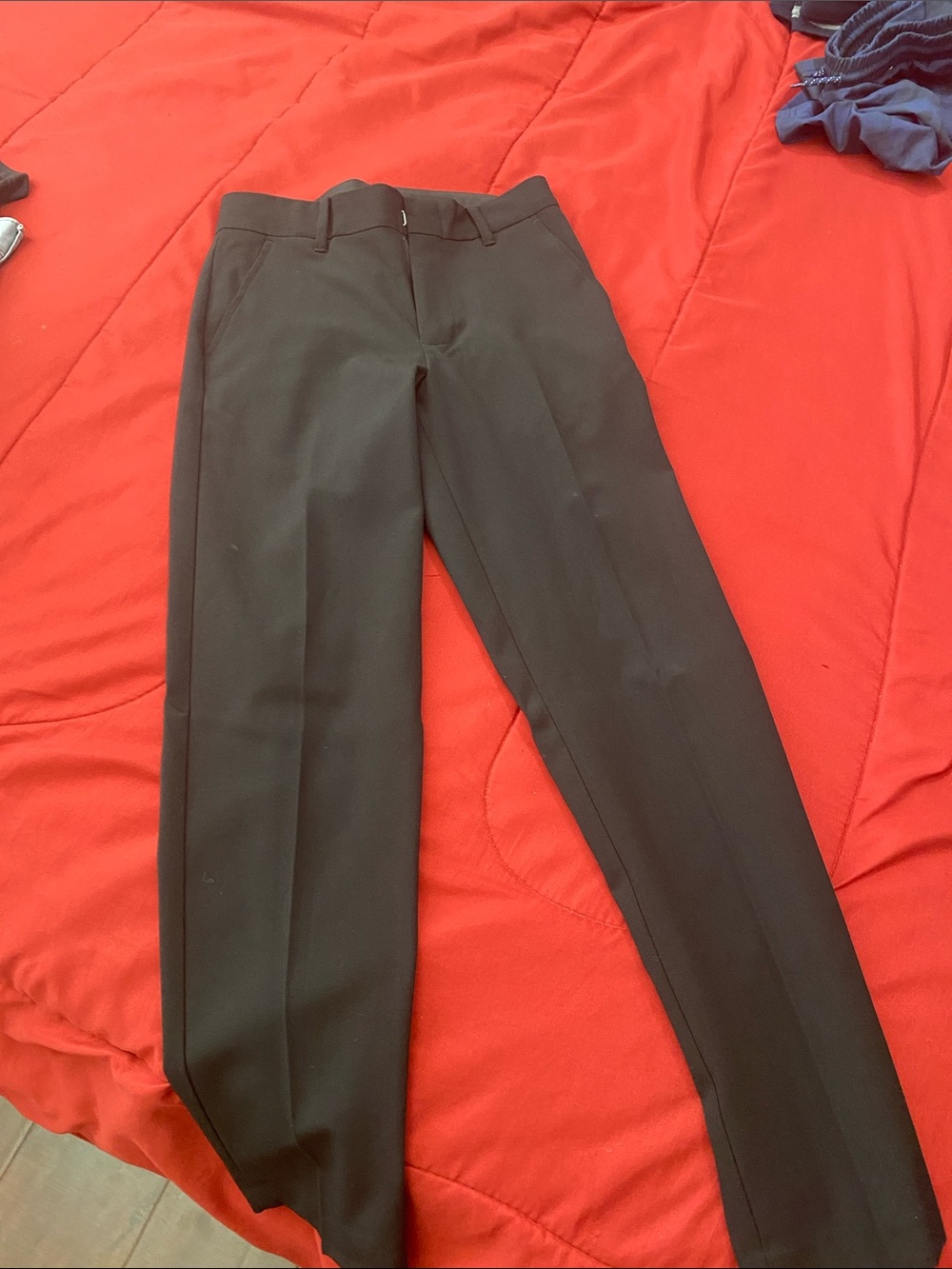 Van Heusen Black Kids Formal Dress Pants